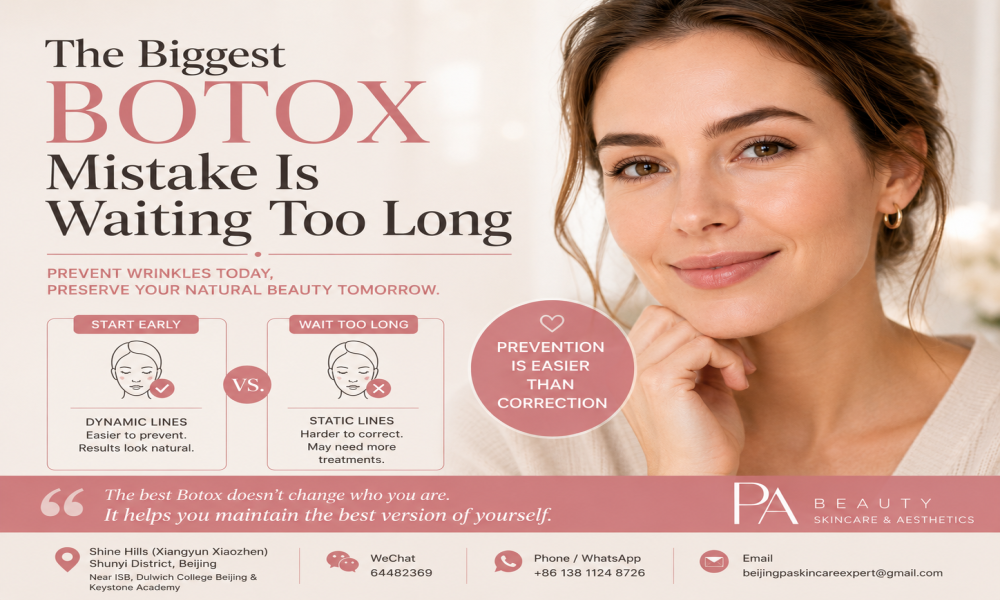 The Biggest Botox Mistake Is Waiting Too Long | Prevent Wrinkles with Botox in Beijing | PA BEAUTY