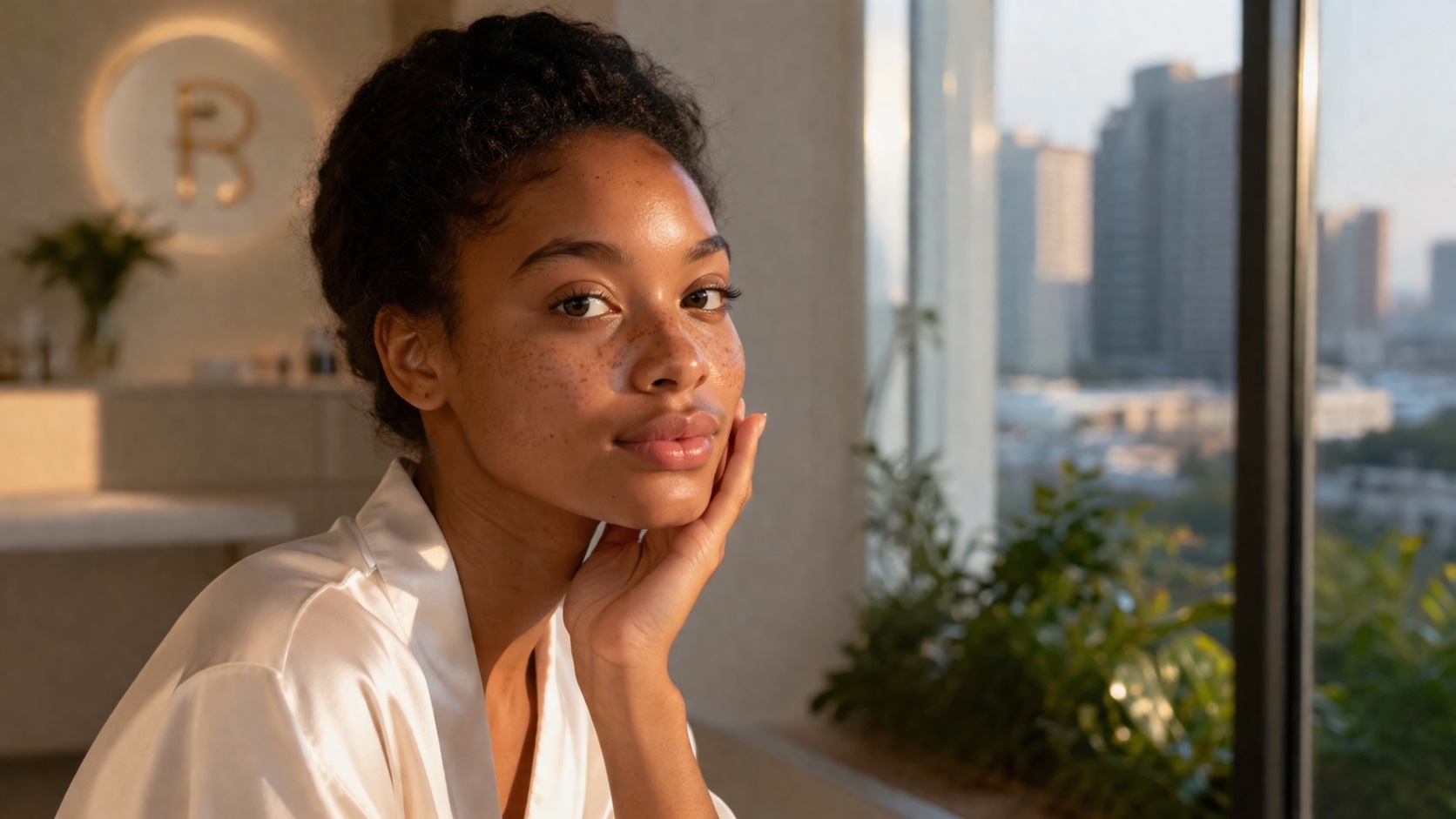 Serene moment in a cozy space Serene moment in a cozy space